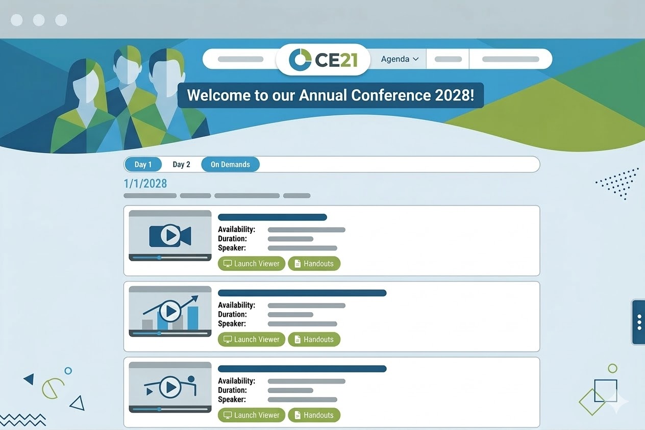 Medical practitioner illustrating the ease of automated ACCME compliance and education delivery through an all-in-one database.