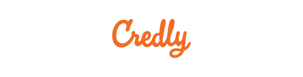 credly Credly logo in orange script on a white background.